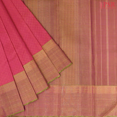 Hot Pink Kanchipuram Silk Saree