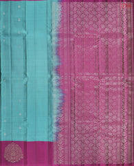 Dark Turquoise Soft Silk Mix Saree