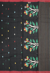 Black Bengal Cotton Saree