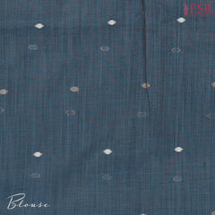 Steel Blue Ghicha Cotton Saree