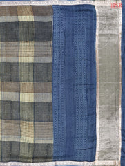 Light Olive Chanderi Silk Cotton Saree