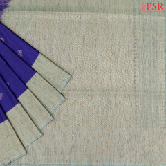 Royal Blue Jute Art Silk Saree