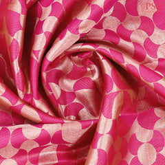 Wild Strawberry Pink Kanchipuram Silk Saree