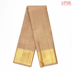 Chikoo Beige Kanchipuram Silk Saree