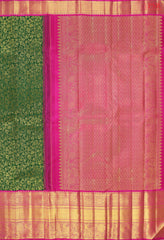 Emerald Green Bridal Kanchipuram Silk Saree