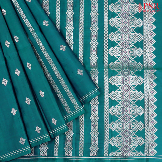 Teal Soft Silk Saree