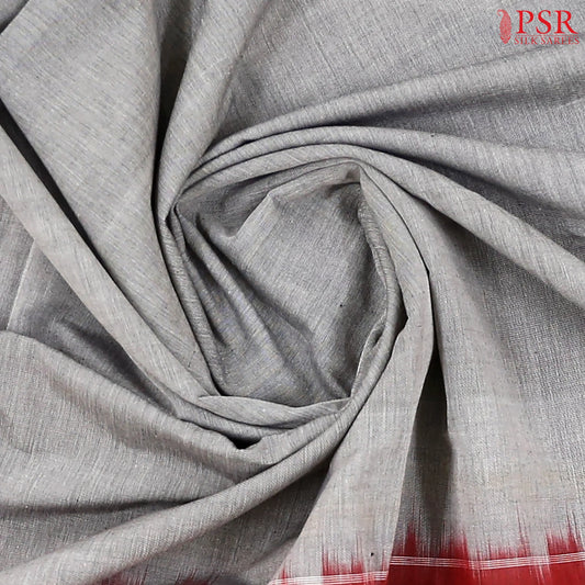 Grey Ikkat Cotton Saree