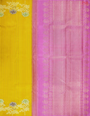 Yellow Kanchipuram Silk Saree