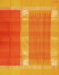 Dark Orange Soft Silk Saree