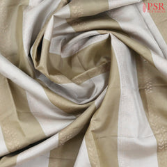 Light Grey & Tan Soft Silk Saree