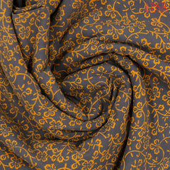 Grey Cotton Print Running Material