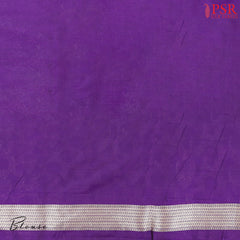 Violet Banaras Katan Silk Saree