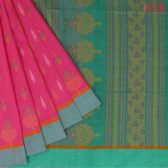 Magenta Pink Kovai Cotton Saree