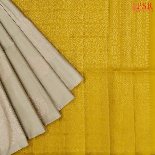 Ecru Beige Soft Silk Saree