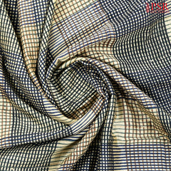 Light Olive Chanderi Silk Cotton Saree