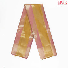 Mustard Yellow & Dusty Rose Kanchipuram Silk Saree