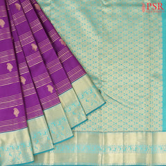 Vadamalli Purple Fancy Kanchipuram Silk Saree