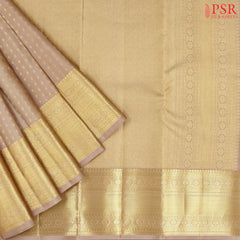 Chikoo Beige Kanchipuram Silk Saree