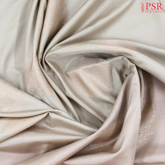 Ecru Grey Soft Art Silk Saree