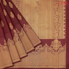 Maroon Kanchipuram Silk Saree