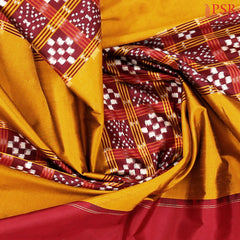 Golden Mustard Pochampally Silk Saree