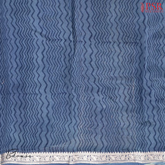 Light Olive Chanderi Silk Cotton Saree