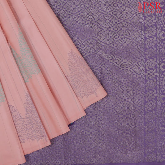 Light Pink Kanchipuram Silk Saree