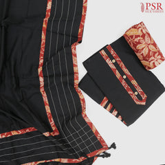 Black Cotton Dress Material