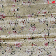 Sand Beige Banarasi Silk Saree