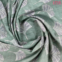 Dark Sage Green Silk Cotton Saree
