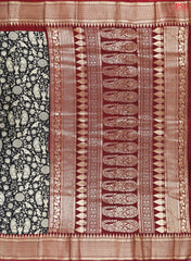 Black Assam Saree