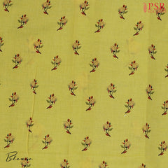 Green Printed Cotton Saree