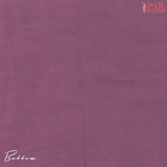 Dark Lilac Purple Banaras Silk Cotton Dress Material