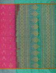 Magenta Pink Kovai Cotton Saree