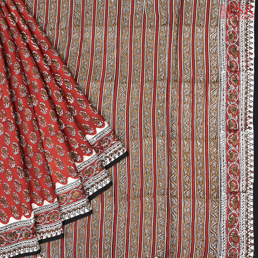 Red Modal Silk Saree