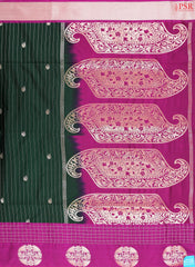 Dark Green Soft Art Silk Saree
