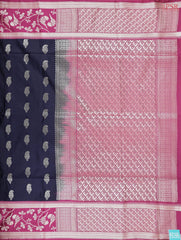 Navy Blue Soft Art Silk Saree