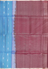 Chintamani Blue Soft Silk Saree