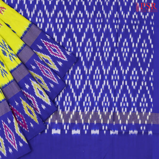 Citrus Green Pochampally Silk Saree