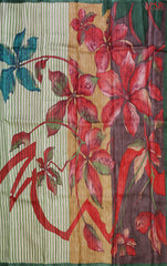 Green & Beige Kadhi Tussar Silk Saree