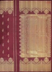 Maroon Kanchipuram Silk Saree