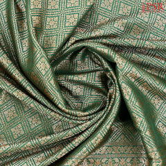 Emerald Green Semi Summer Silk Saree