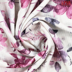 Off White Linen Saree