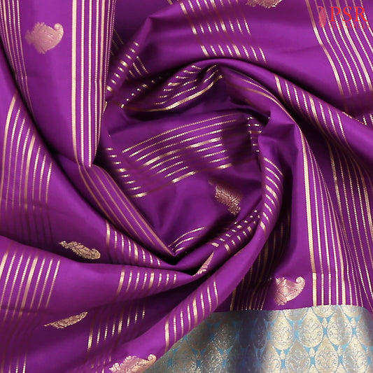 Vadamalli Purple Fancy Kanchipuram Silk Saree