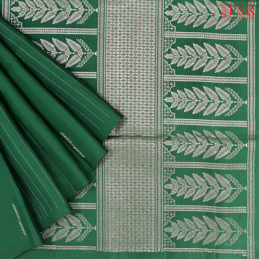 Dark Green Soft Silk Saree