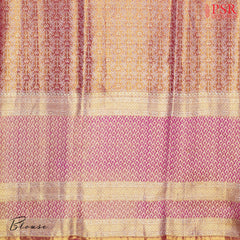 Paradise Blue Bridal Kanchipuram Tissue Silk Saree