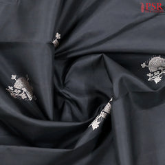 Black Kanchipuram Silk Saree