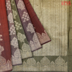 Dark Hued Multicolor Kadhi Tussar Silk Saree