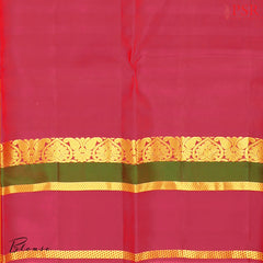 Dark Orange Arani Silk Saree
