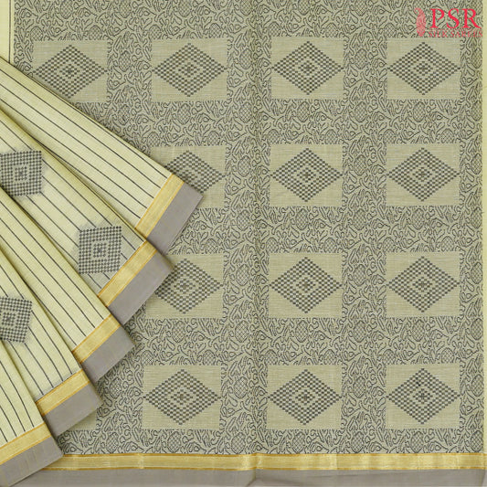 Soft Olive Kovai Cotton Saree
